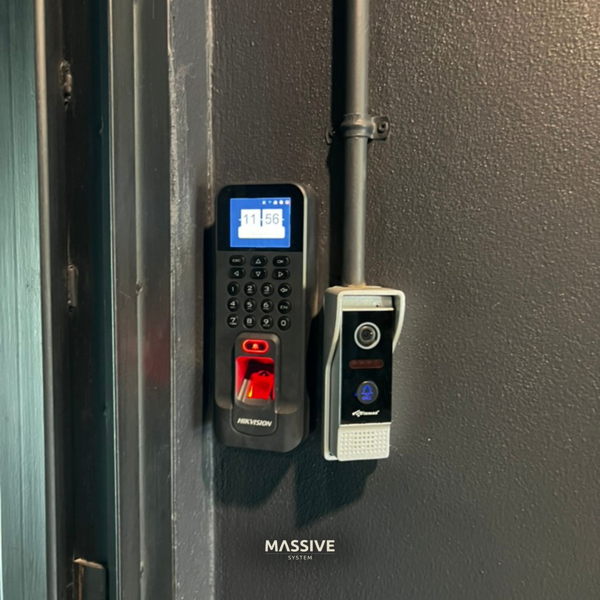 Office Wall-Mounted Biometric & RFID Reader